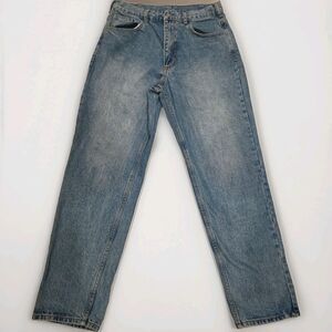 Y2K Skater Baggy 90s Style J.GALT Teens Blue Denim Jeans Medium Wash Straight